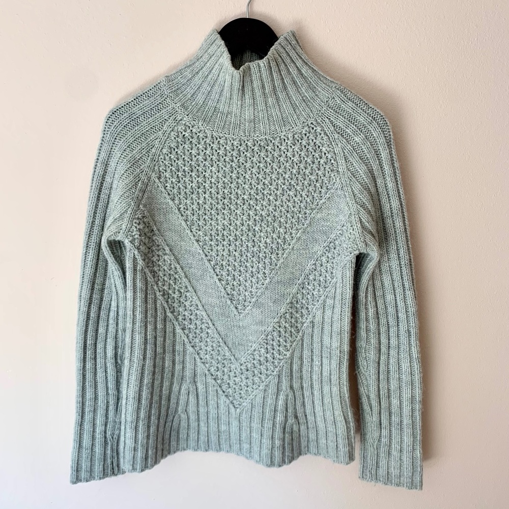 Cozy, Alpaca & Merino Mixed Stitch Sweater from Banana Republic, size S